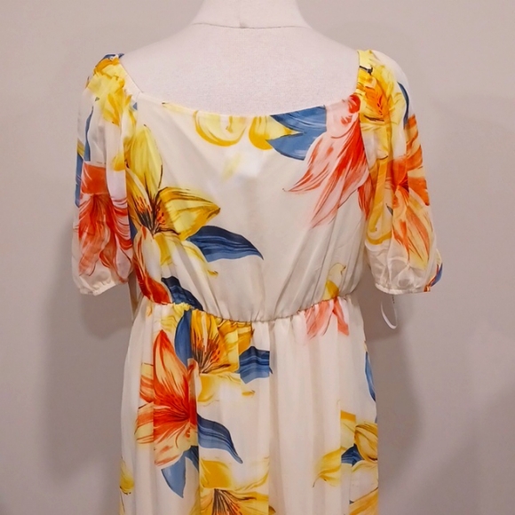 Kate Lily Floral Pull On Tiered Empire Waist Maxi Dress NEW- Sz. 8 - Picture 8 of 9